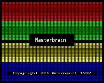 Masterbrain (1982)(Acornsoft)[h TSTH] screen shot title